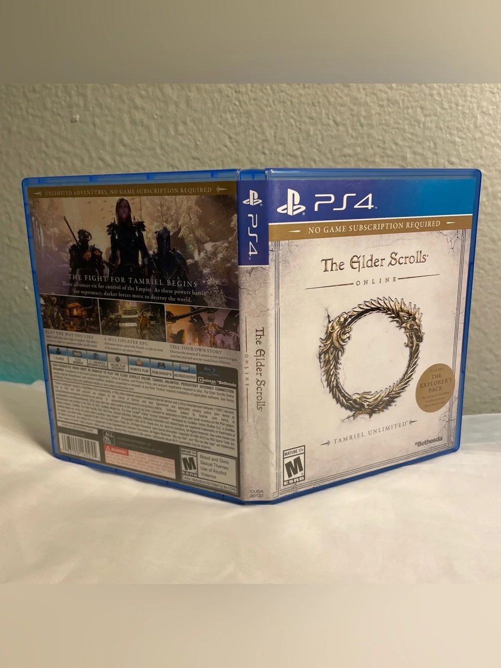The Elder Scrolls Online Tamriel Unlimited (Sony Playstation 4, PS4) Complete